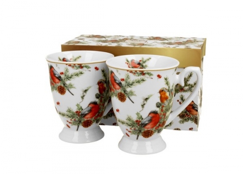 Coffret de 2 mugs royal christmas birds - duo gift