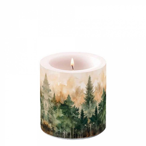 Petite bougie lampion evergreen trees - ambiente