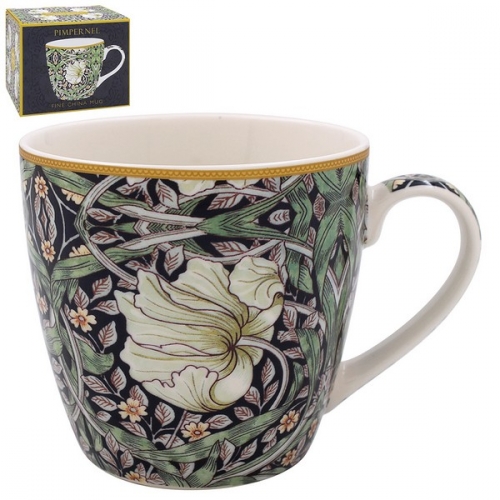 Mug déjeuner pimpernel midnight William Morris - leonardo collection