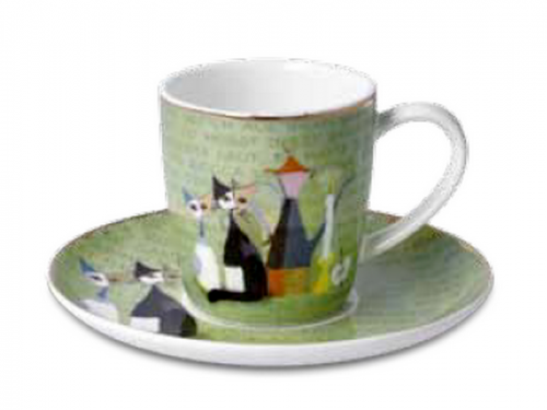 Tasse à café chats la storia Rosina Wachtmeister