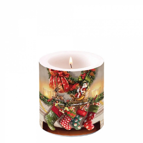 Petite bougie lampion hanging stockings - ambiente