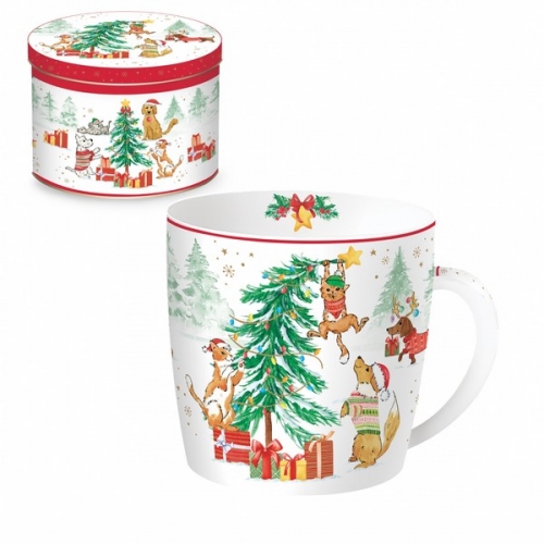 Mug christmas gang dans boite métal easy life
