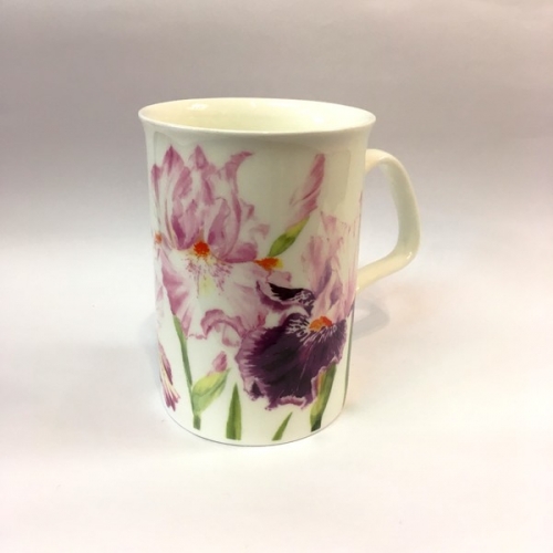 Mug iris rose/mauve Roy Kirkham