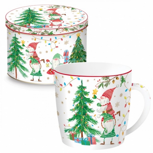 Mug ready for christmas dans boite métal - easy life