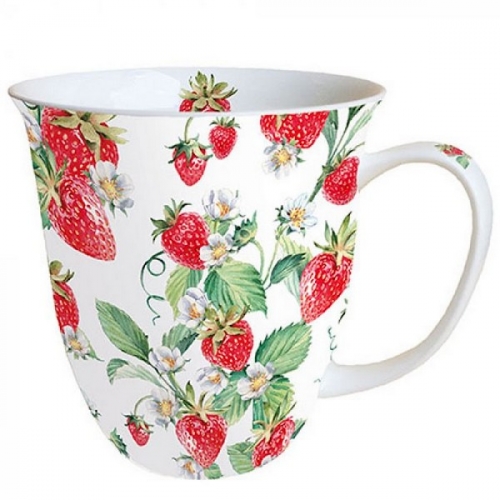 Mug garden strawberries - ambiente