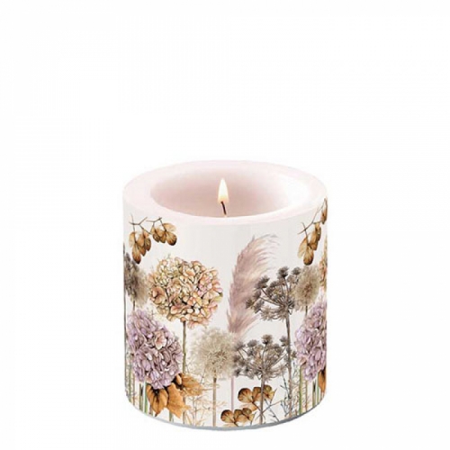 Petite bougie lampion dried flowers - ambiente