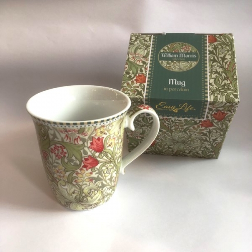 Mug porcelaine green William Morris Easy life