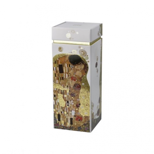 Boite à thé haute en métal le baiser de Klimt