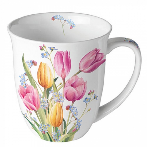 Mug tulips bouquet ambiente