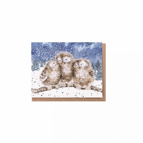 Petite carte three wise men owl - Hannah Dale