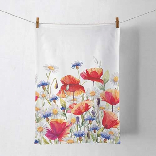 Torchon de cuisine poppies and cornflowers - ambiente
