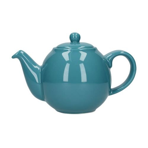 Théière globe turquoise 2 tasses - London pottery