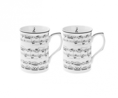 Coffret de 2 mugs musique - leonardo collection
