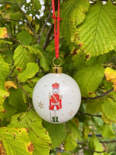 Boule de Noël en porcelaine nutcracker - easy life