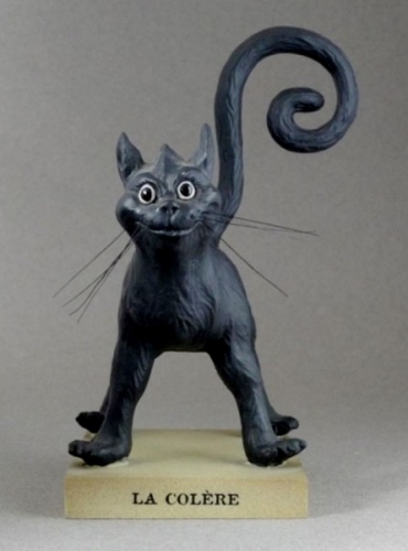Figurine le chat domestique - La colère