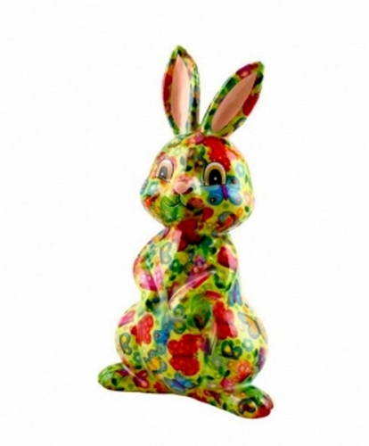 Tirelire lapin Millie vert - pomme pidou