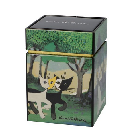 Boite à thé chat una passeggiata nel verde Rosina Wachtmeister