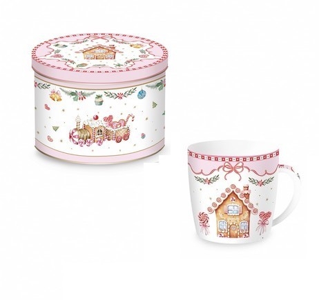 Mug petite maison sweet christmas avec boite métal - easy life
