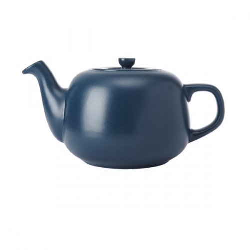 Théière classique 6 tasses bleu marine - La Cafetière