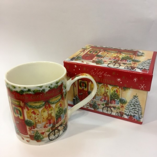 Mug en porcelaine Christmas shop