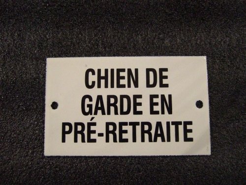 plaque chien