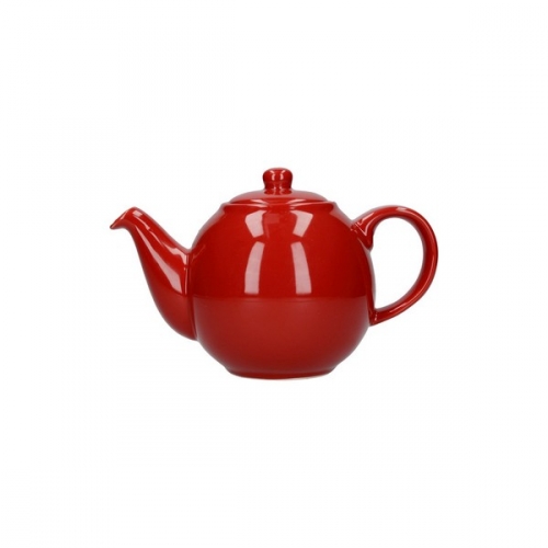 Théière globe rouge 2 tasses - London pottery