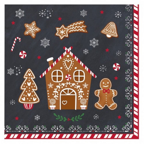 Serviettes en papier Gingerbread Easy Life