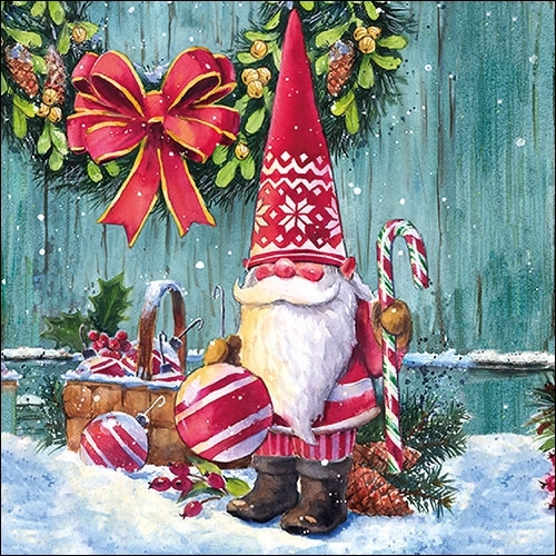 Serviettes en papier X-mas Gnome - ambiente