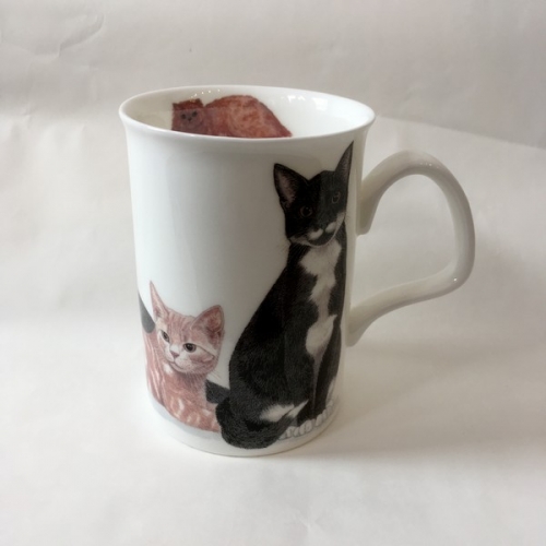 Mug chat noir et blanc cats galore - Roy kirkham