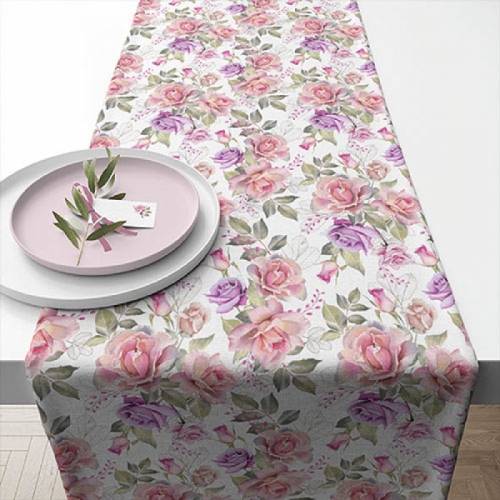 Chemin de table roses Joséphine - ambiente