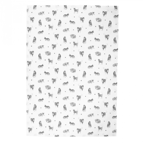 Torchon de cuisine chats gris