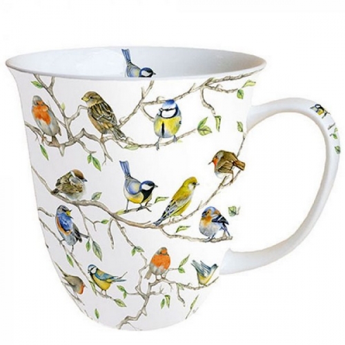 Mug porcelaine birds meeting - Ambiente