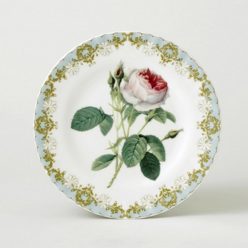 Assiette dessert vintage rose - Roy Kirkham