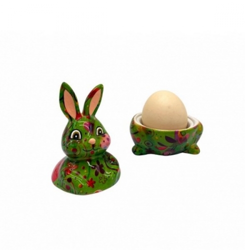 Coquetier lapin Millie vert - pomme pidou