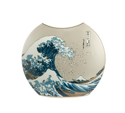 Vase la vague Katsushika Hokusai Goebel