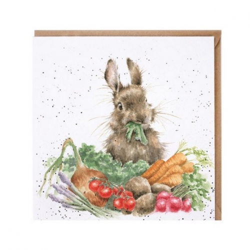 Carte lapin et légumes - wrendale