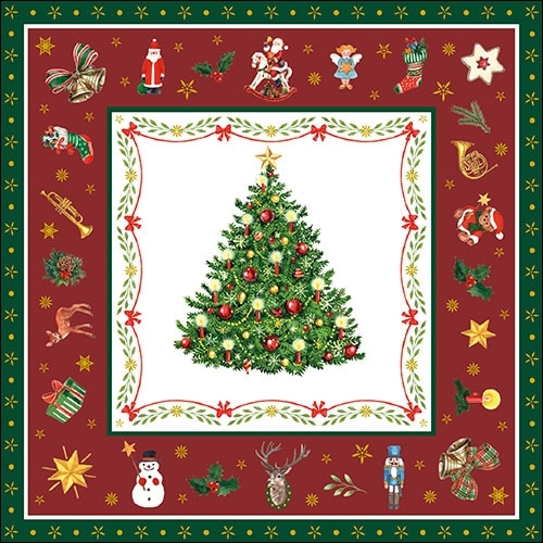 Serviettes en papier christmas evergreen ambiente