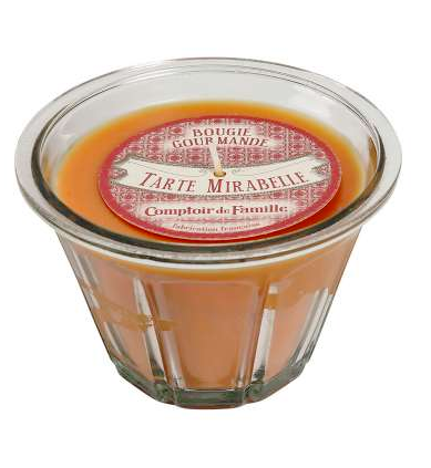 Bougie parfumée tarte mirabelles comptoir de famille