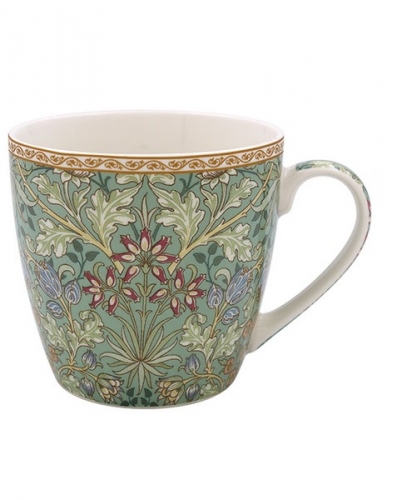 Mug déjeuner hyacinth vert de William Morris -  leonardo collection