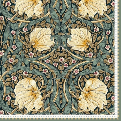 Serviettes en papier William Morris vert - easy life