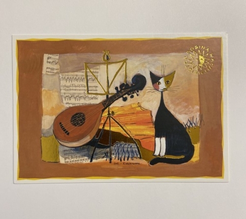 Carte chat musical cat - Rosina Wachtmeister