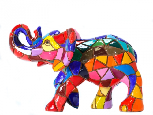 Elephant en mosaique -Olé mosaic