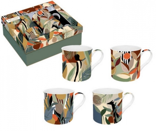 Coffret 4 mugs kilimanjaro - easy life