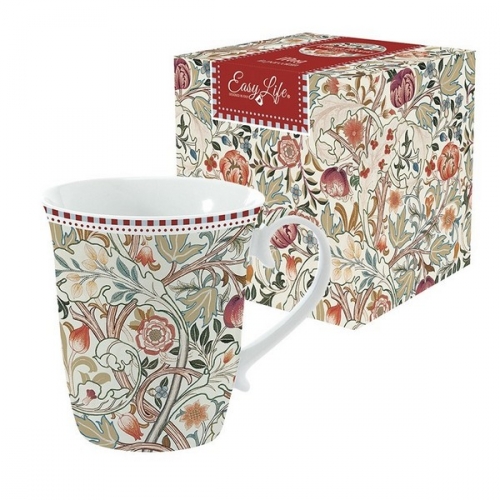 Mug en porcelaine natural William Morris - easy life