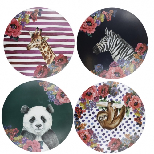 Boite de 4 sets de table ronds wild at heart - mikasa