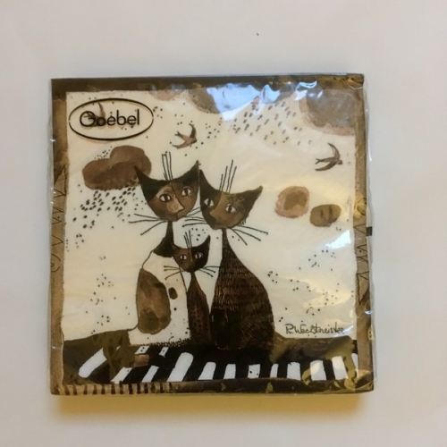 Serviettes chats sua famiglia  Rosina Wachtmeister