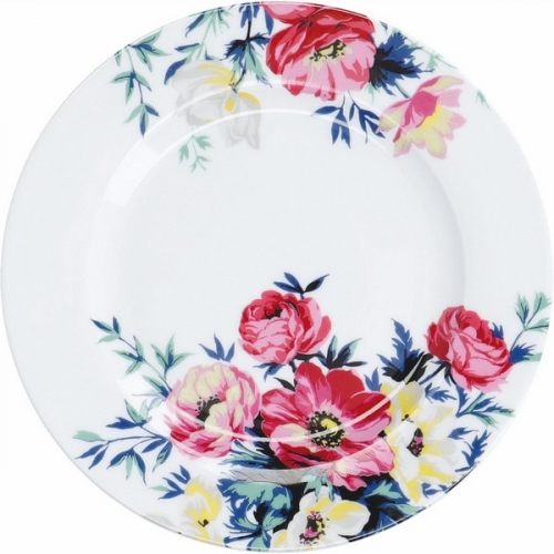 Assiette dessert porcelaine fleurs Clovelly - Mikasa