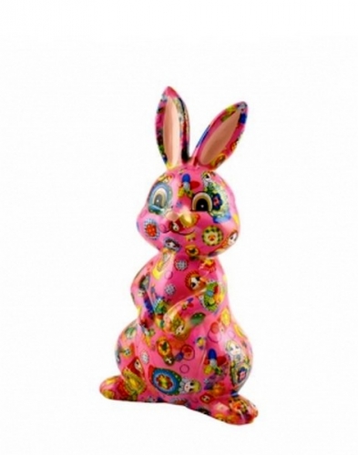 Tirelire lapin Millie rose - pomme pidou