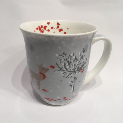 Mug porcelaine sniffing deer - ambiente