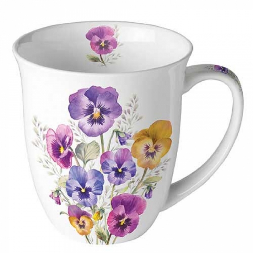 Mug pansies - ambiente